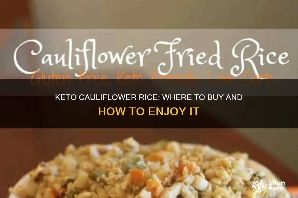 can i buy keto cauliflower rice
