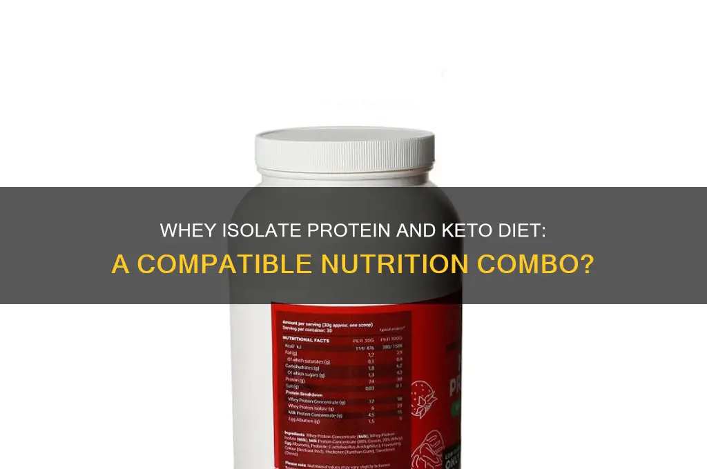 can i consume whey isolate protein and also keto diet