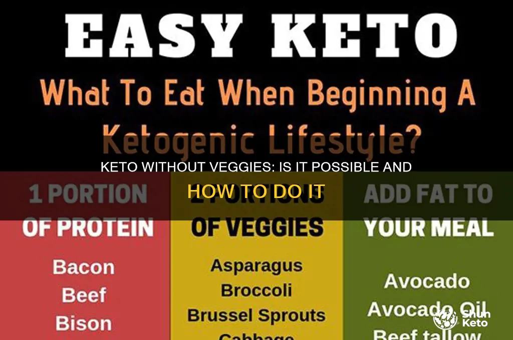 can i do keto without veggies