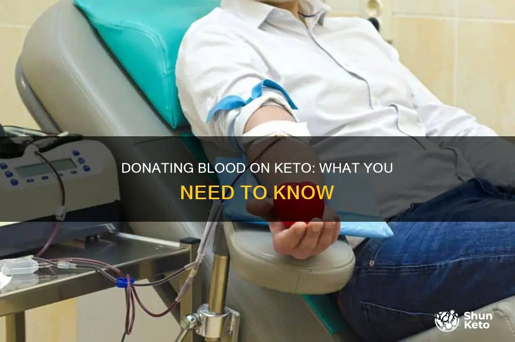 can i donate blood on keto
