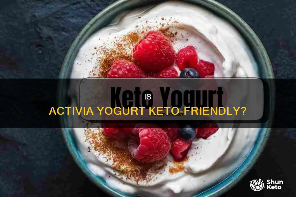 can i eat activia yogurt on keto