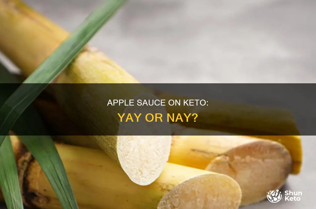 can i eat apple sauce on keto