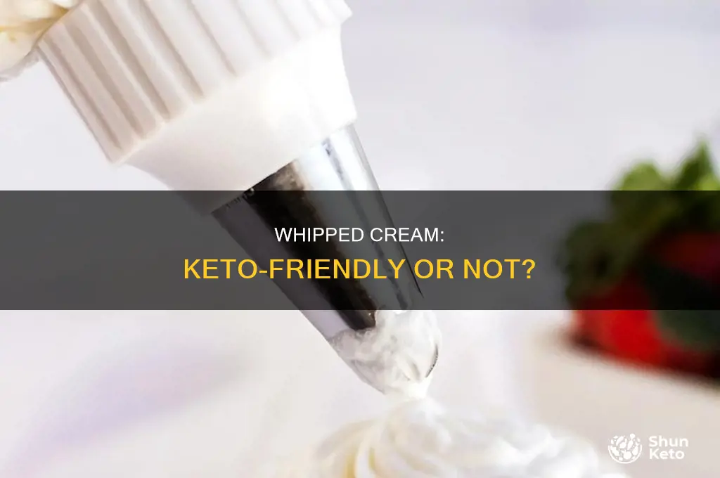 can i eat canned whipped cream on keto