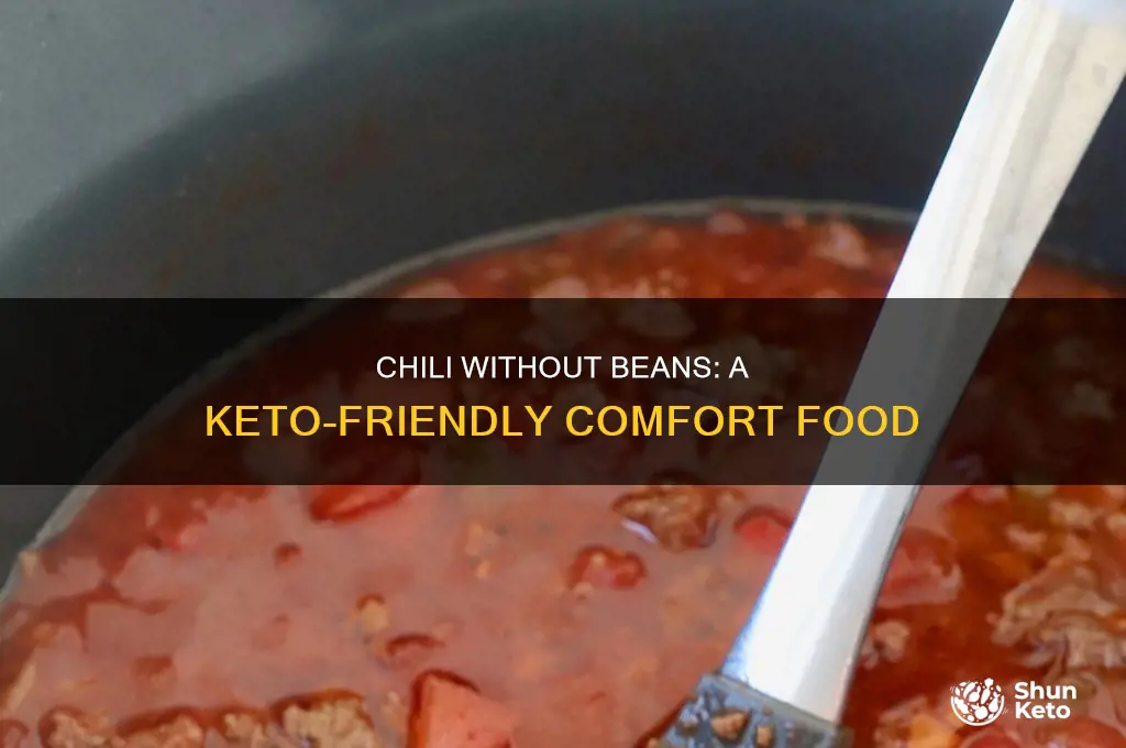 can i eat chili without beans on keto