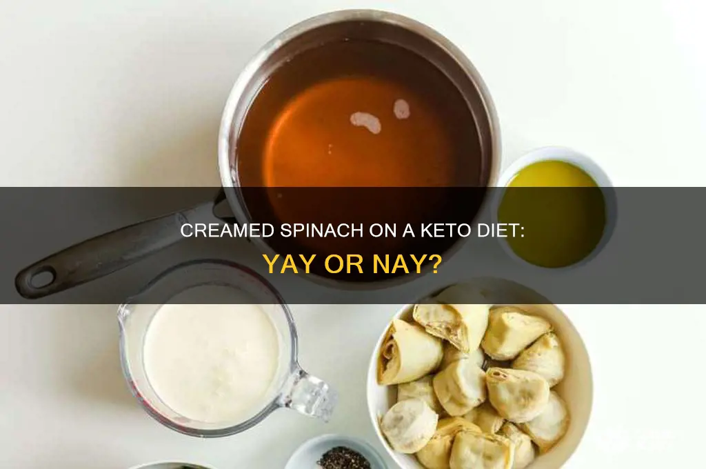 can i eat creamed spinach on keto diet