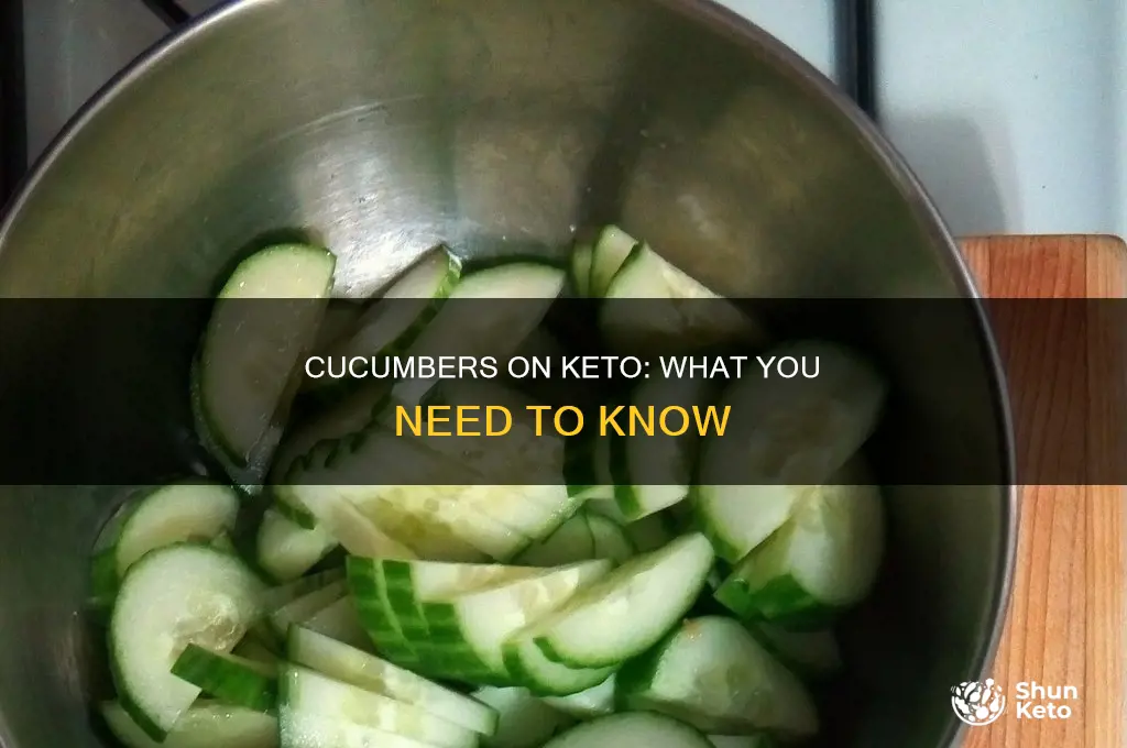 can i eat cucumbers on keto