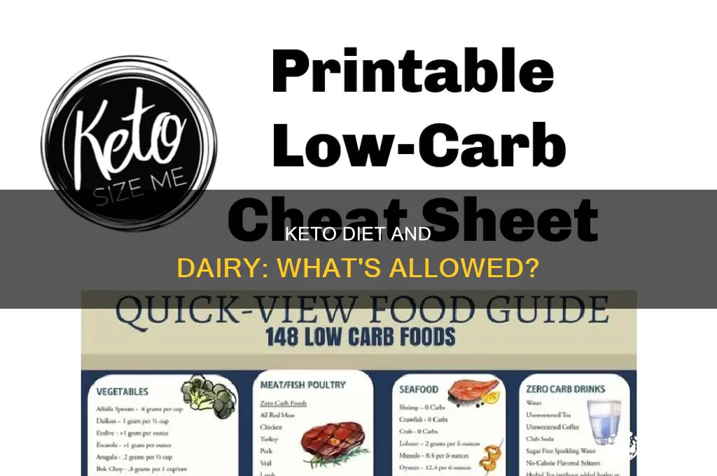can i eat dairy on a keto diet