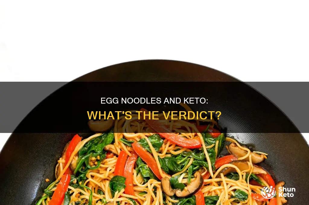 can i eat egg noodles on a keto diet