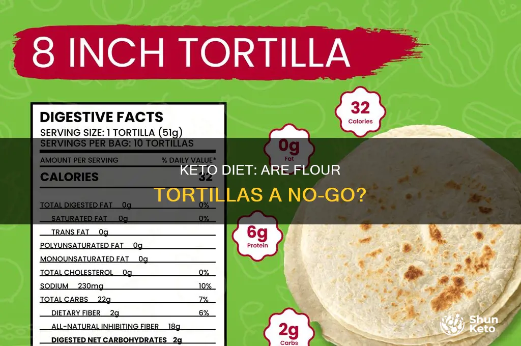 can i eat flour tortillas on keto diet