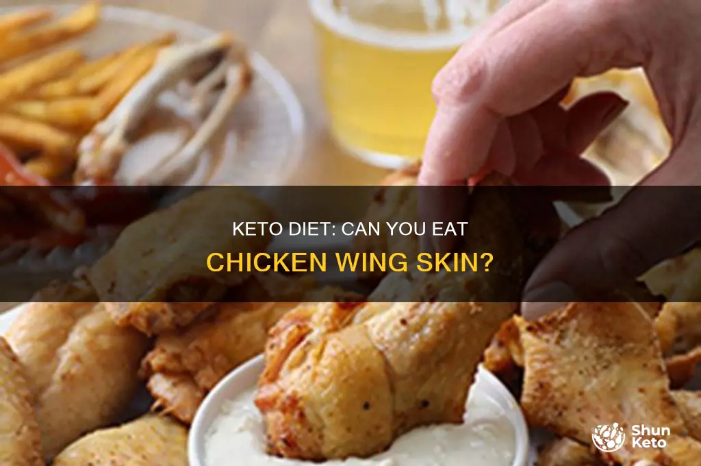 can i eat the skin on a wing on keto