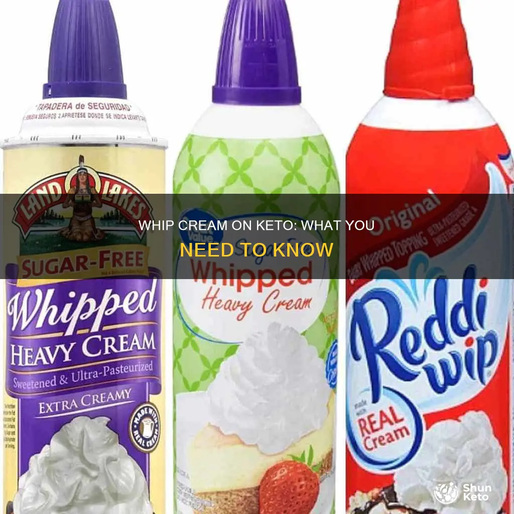 can i eat whip cream on keto diet