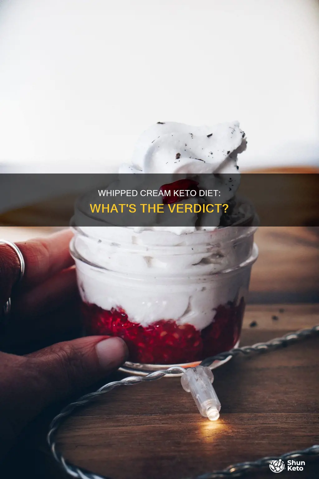 can i eat whipped cream the bottle on keto diet