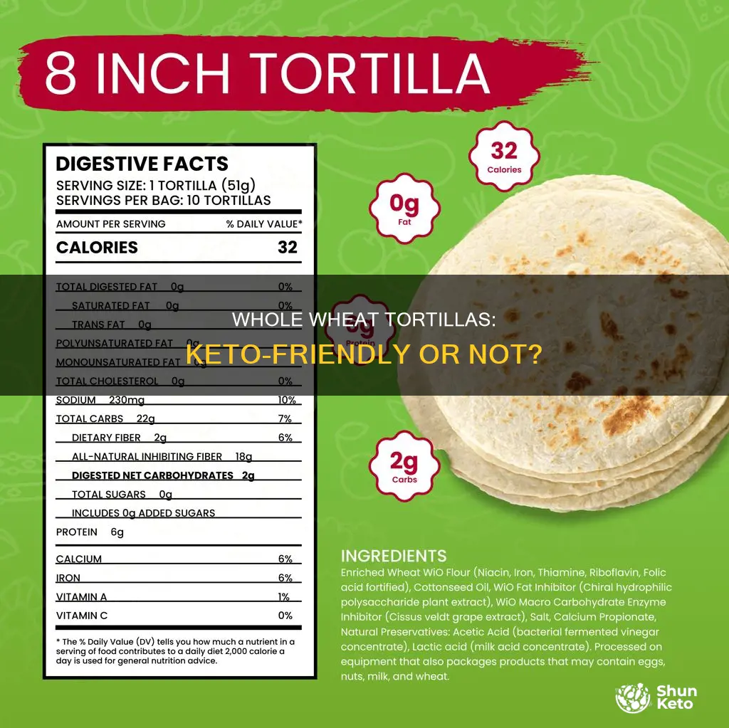can i eat whole wheat flour tortilla on keto
