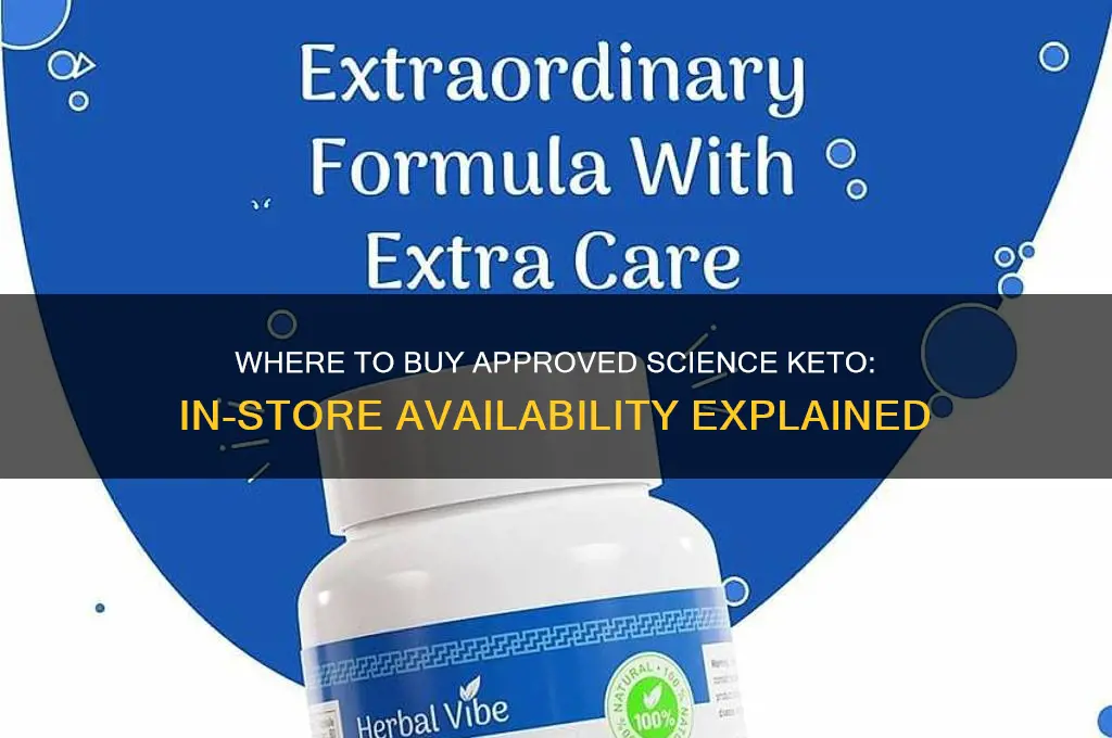 can i find approved science keto in stores