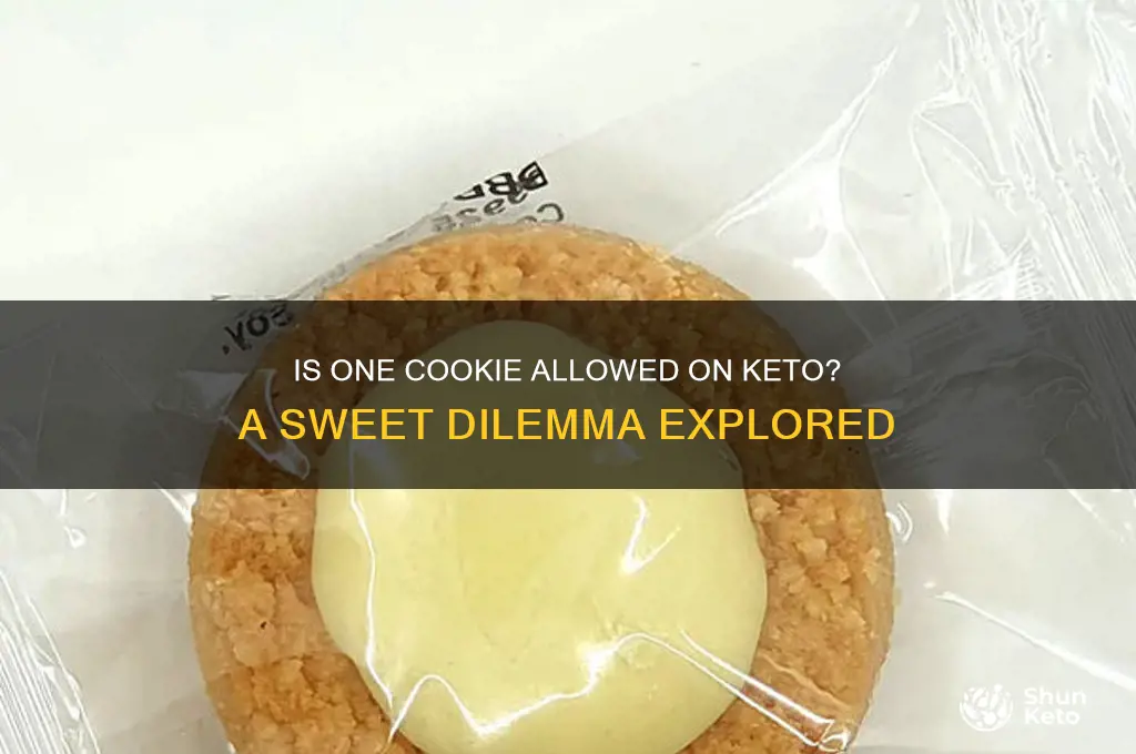 can i have 1 cookie on keto