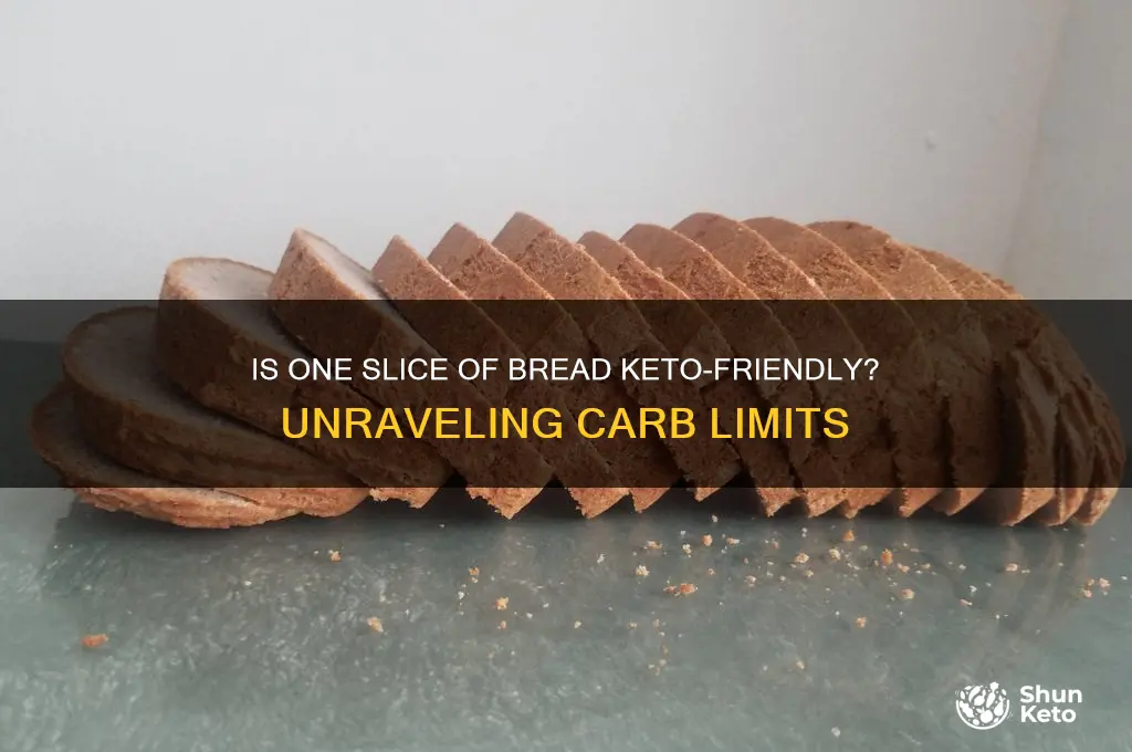 can i have 1 slice of bread on keto