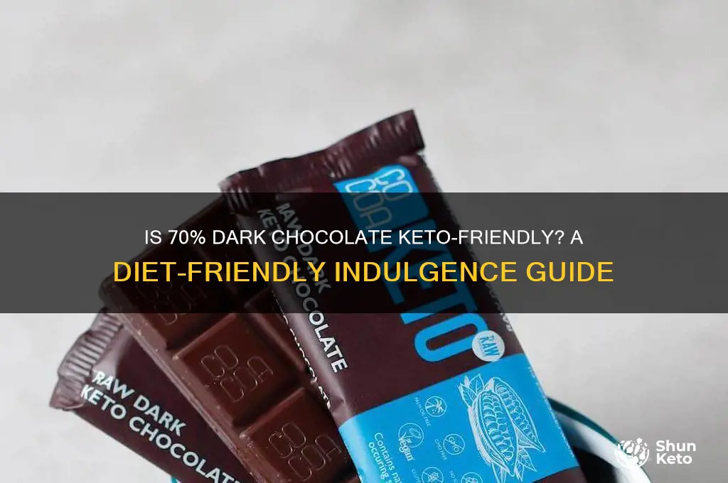can i have 70 dark chocolate on keto diet