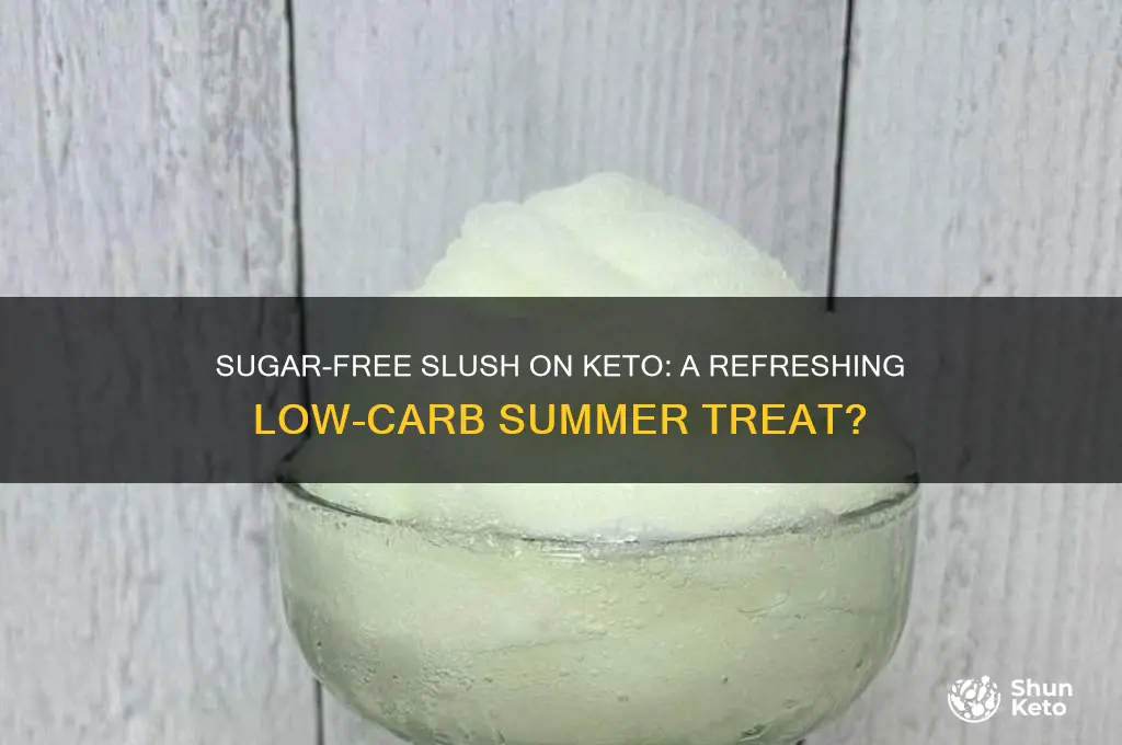 can i have a sugar free slush on keto