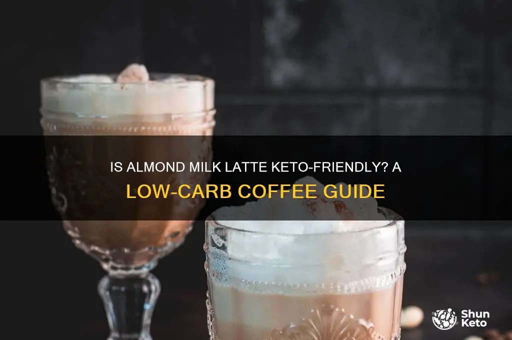 can i have almond milk latte on keto