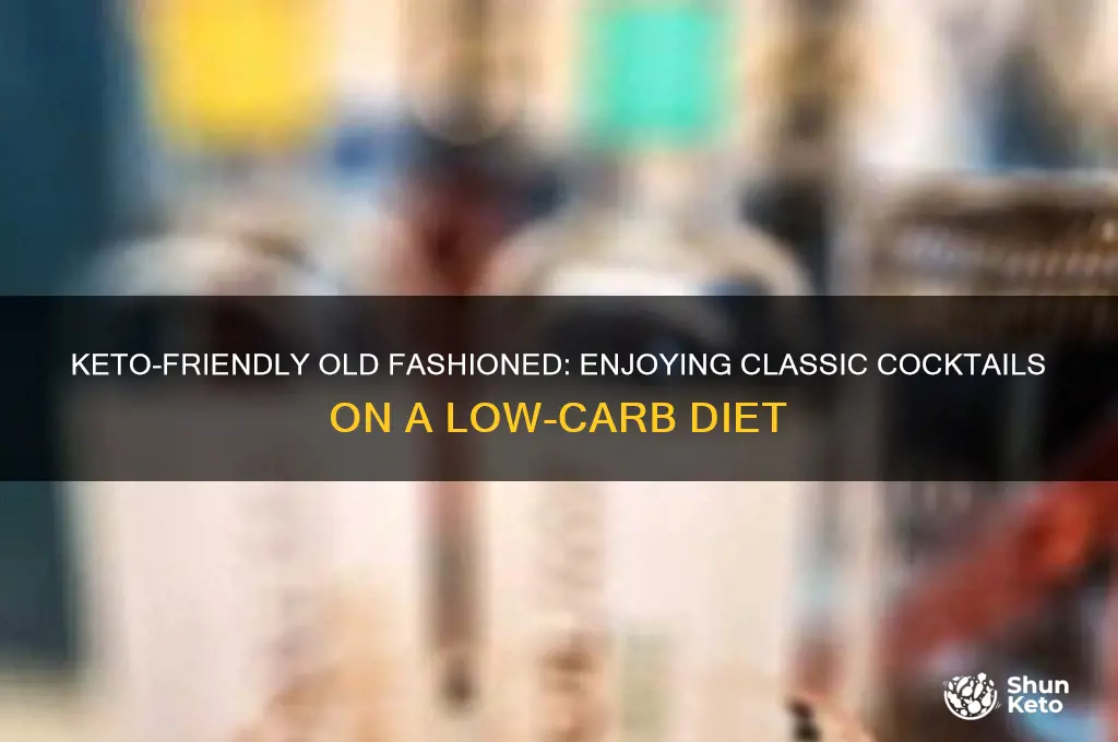 can i have an old fashioned on keto diet