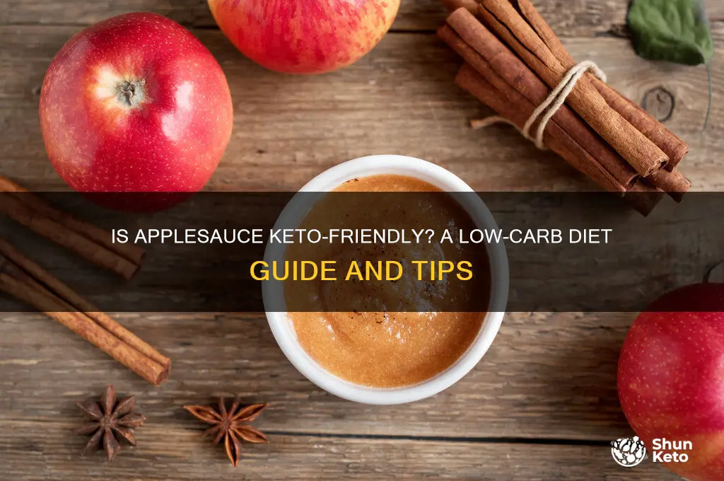 can i have applesauce on keto
