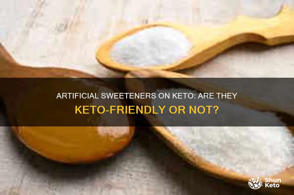can i have artificial sweetener on keto