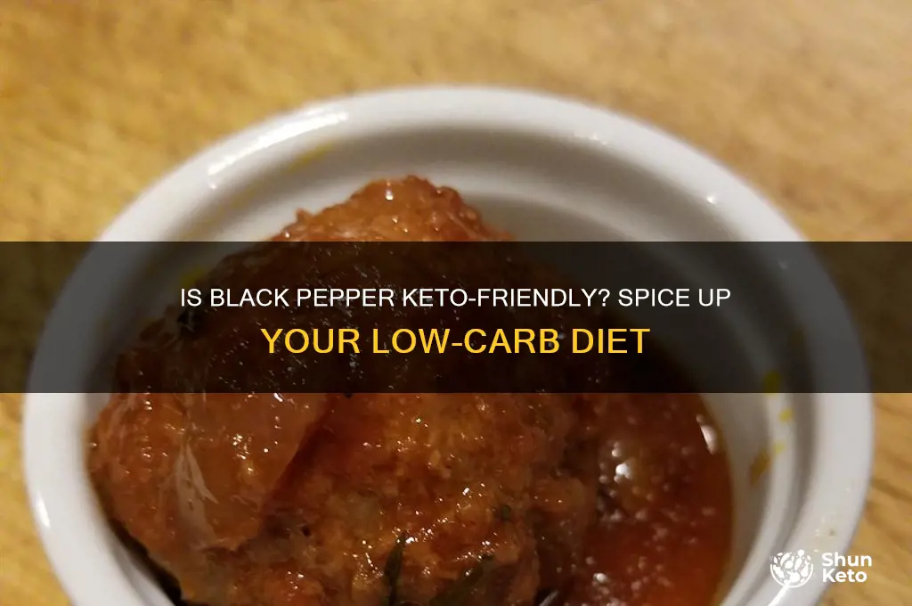 can i have black pepper on keto