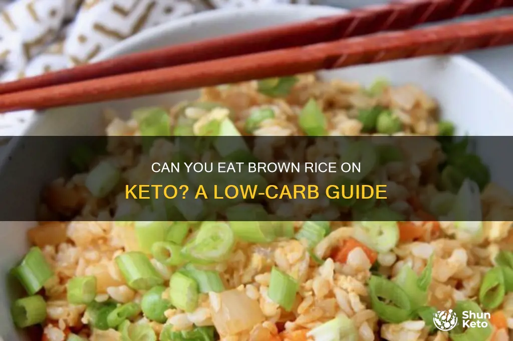 can i have brown rice on keto