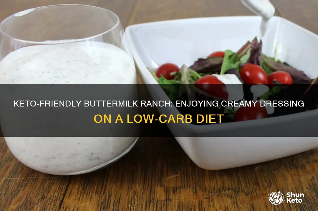 can i have buttermilk ranch on keto