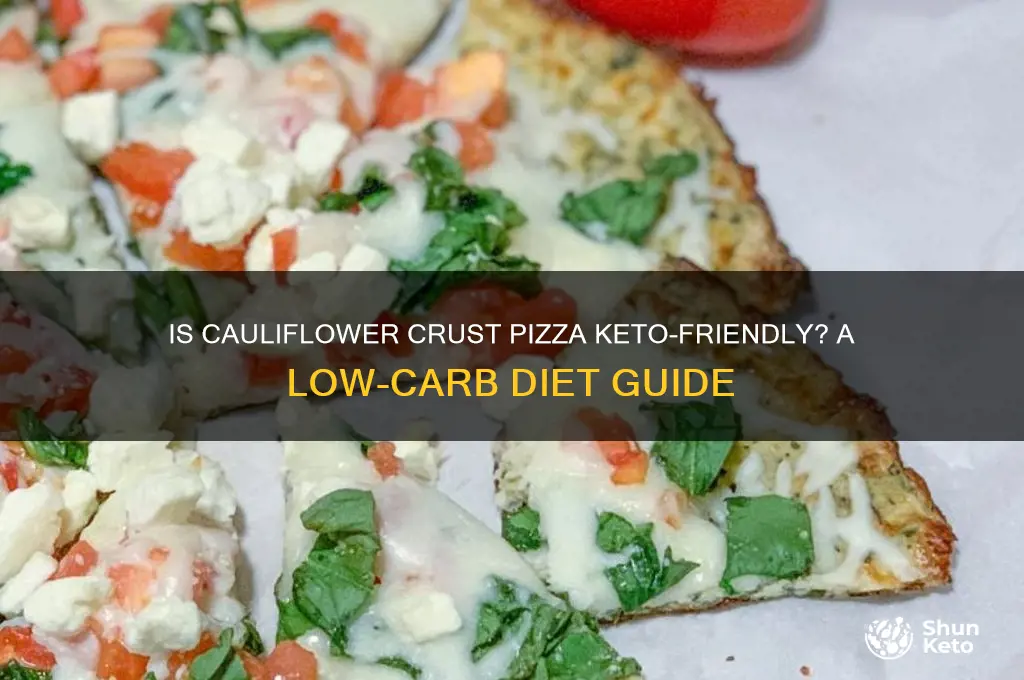 can i have cauliflower crust pizza on keto
