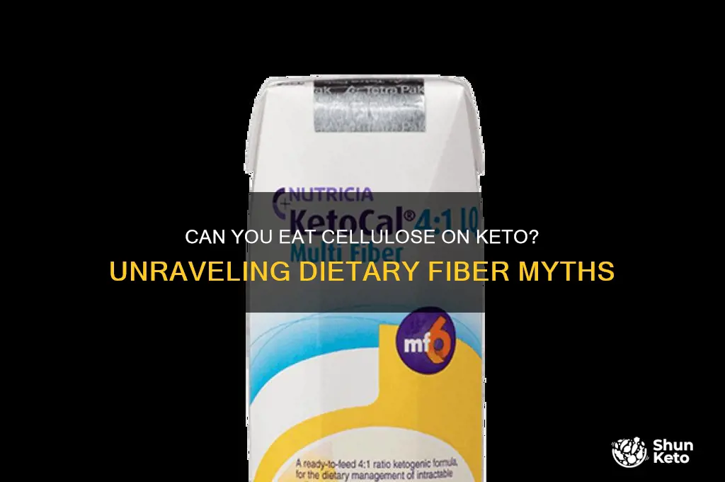 can i have cellulose on keto