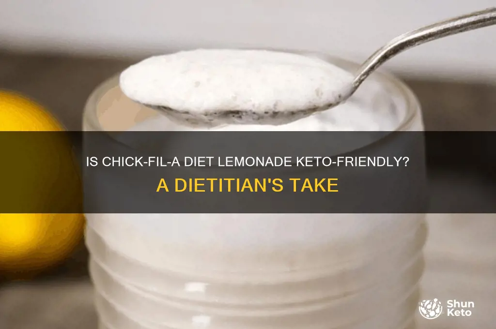 can i have chick fil a diet lemonade on keto
