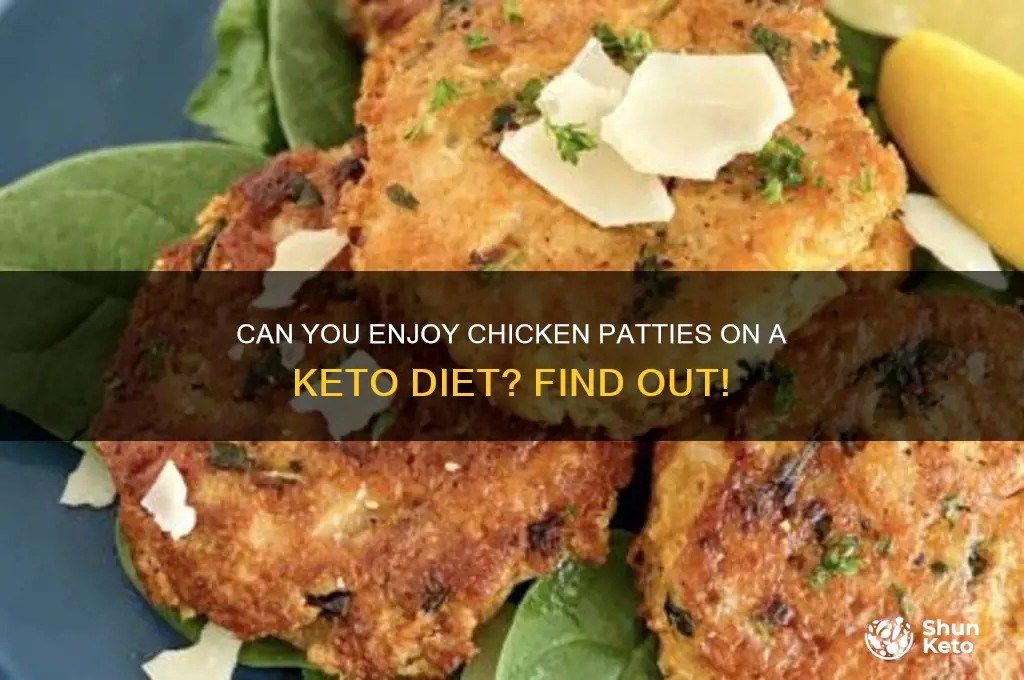 can i have chicken patties on keto