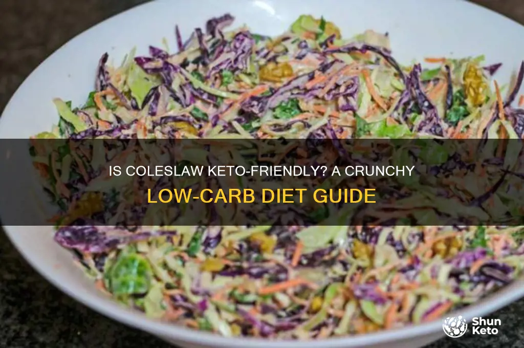 can i have coleslaw on keto diet