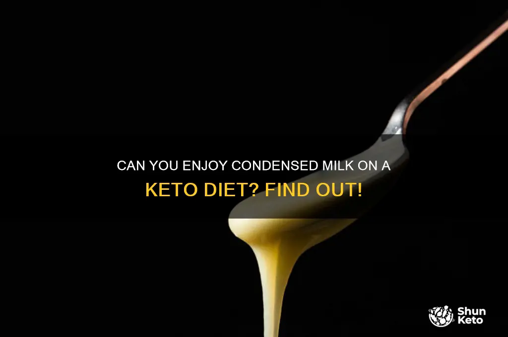 can i have condense milk on keto