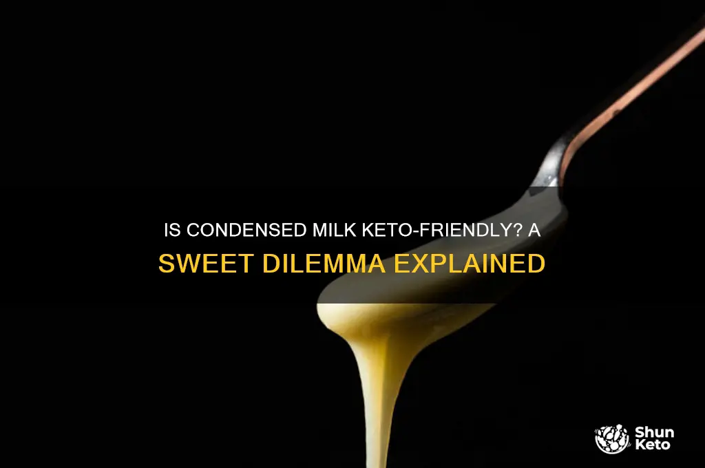 can i have condensed milk on keto