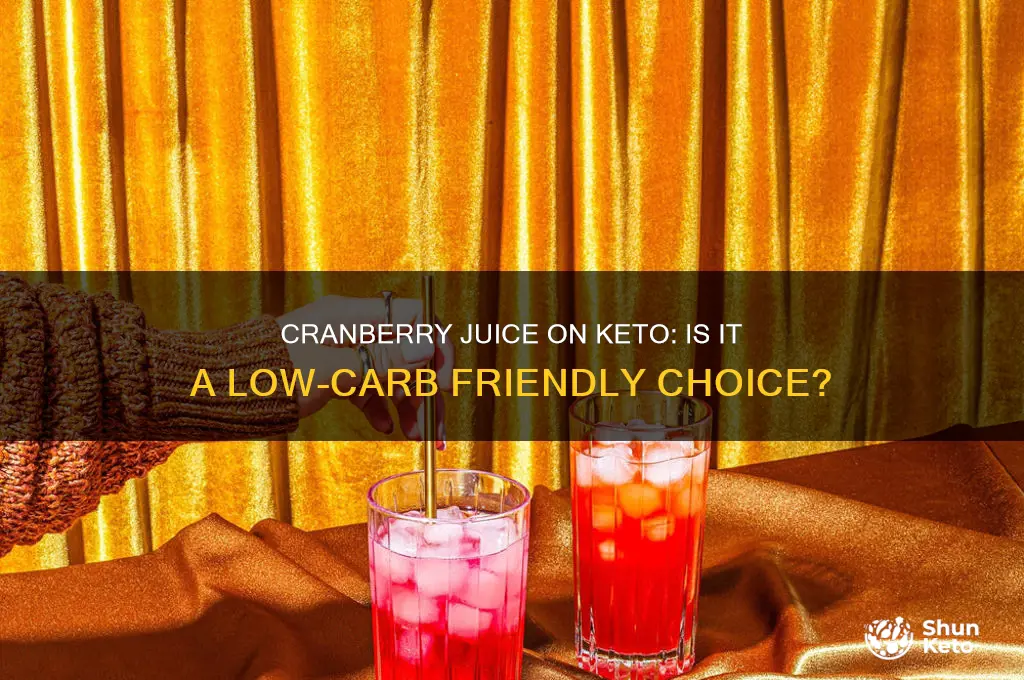 can i have cranberry juice on keto diet