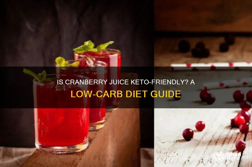 can i have cranberry juice on keto