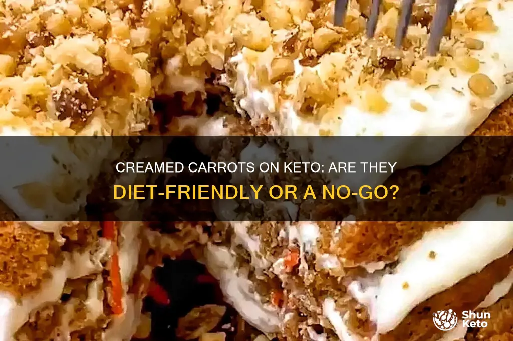 can i have creamed carrots on the keto diet