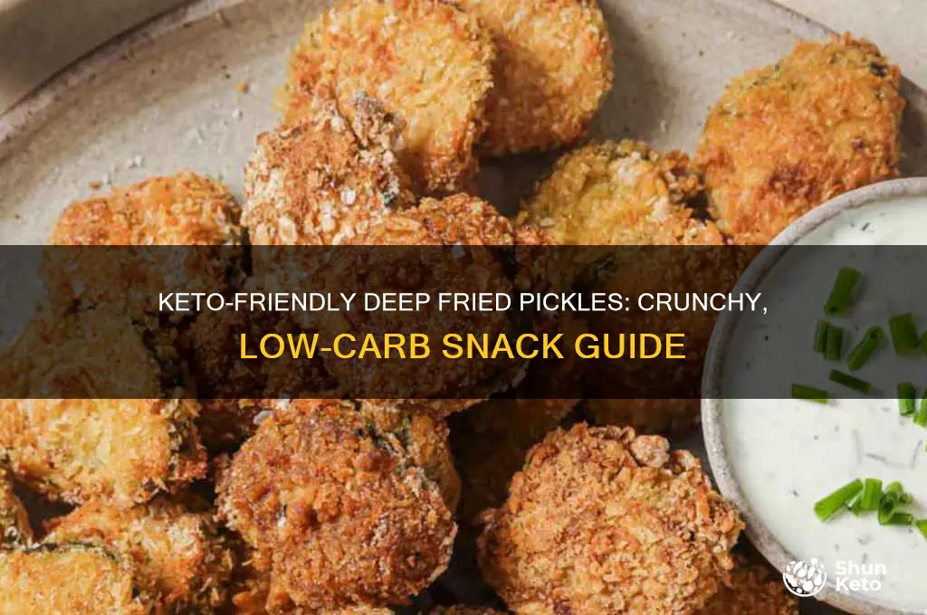 can i have deep fried pickles on keto