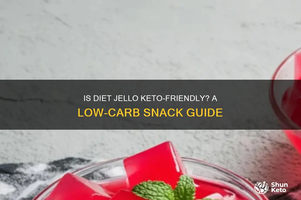 can i have diet jello on keto
