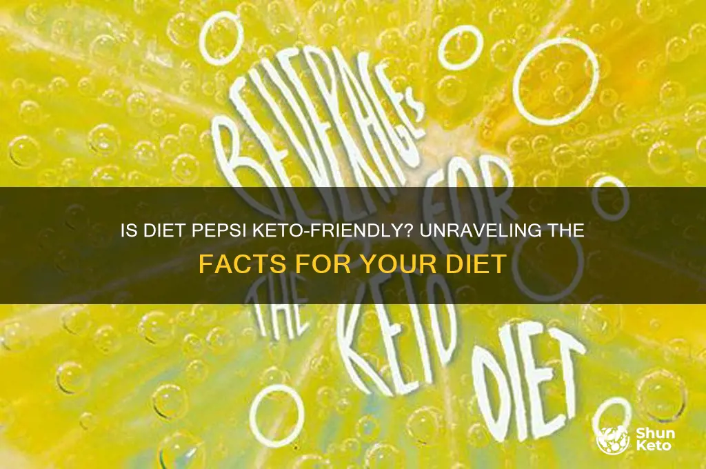 can i have diet pepsi in keto