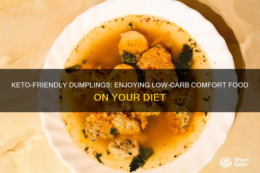 can i have dumplings on keto