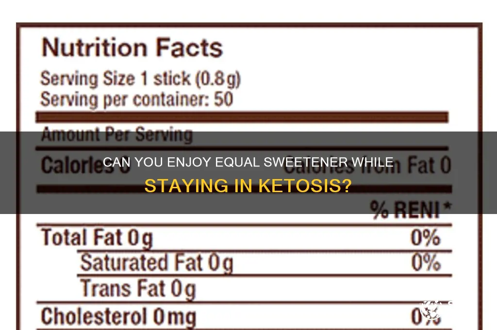 can i have equal on a keto diet
