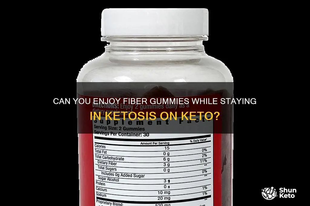 can i have fiber gummies on keto