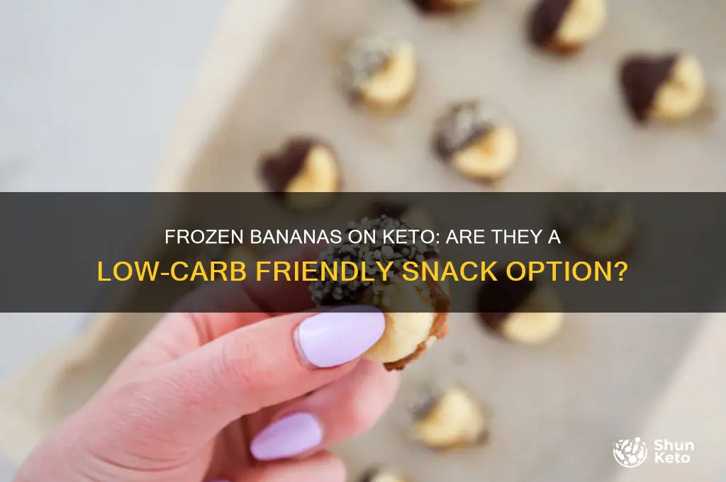 can i have frozen bananas on keto