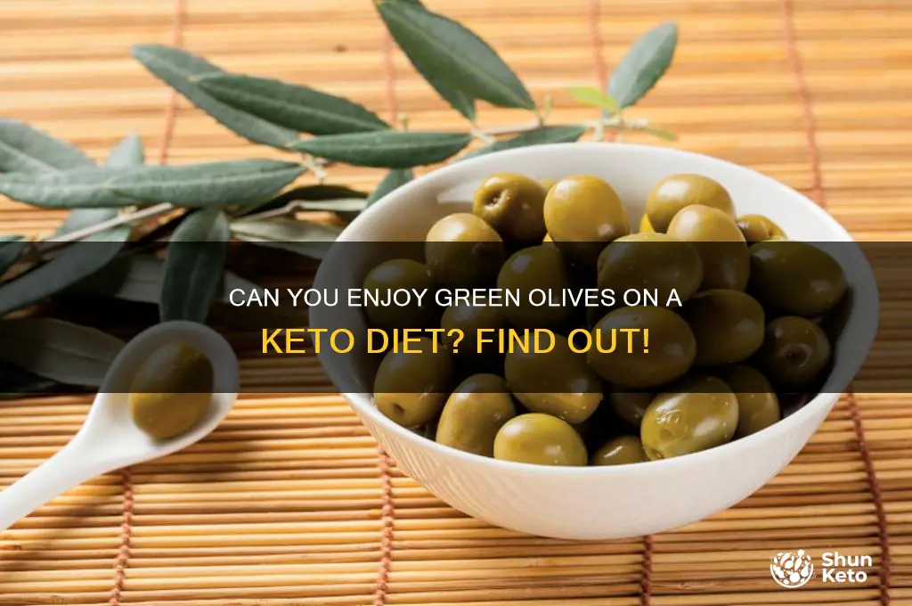 can i have green olives on keto