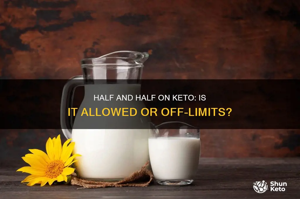 can i have half and half on keto diet