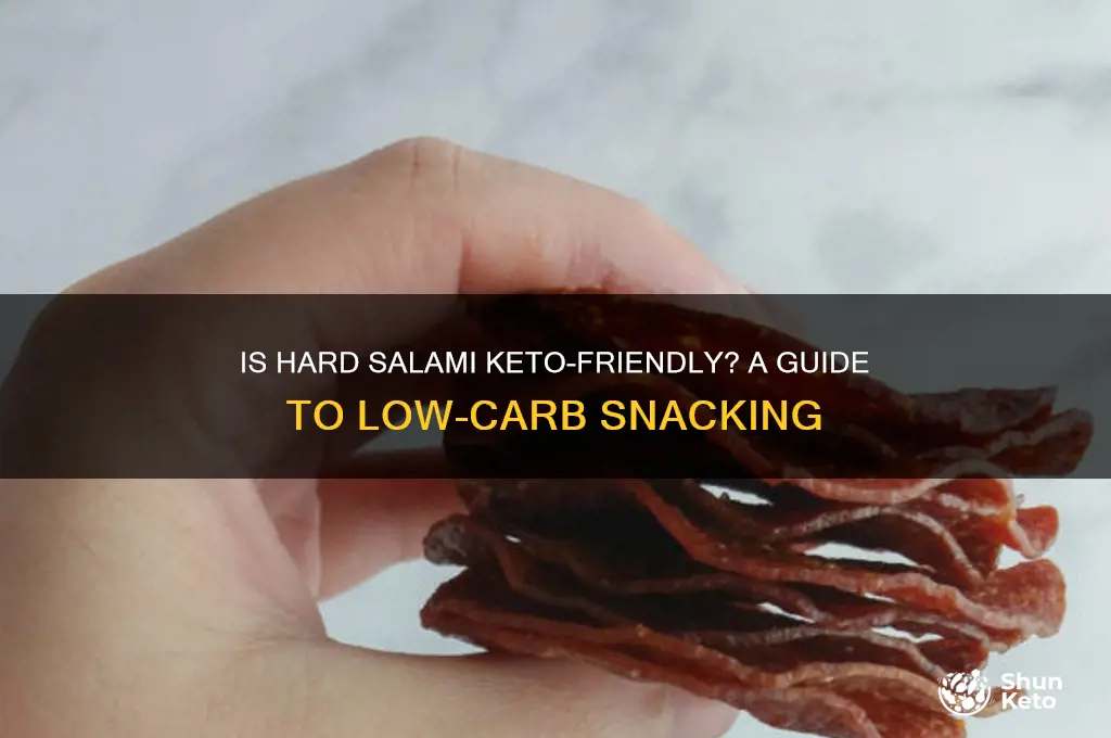 can i have hard salami keto diet