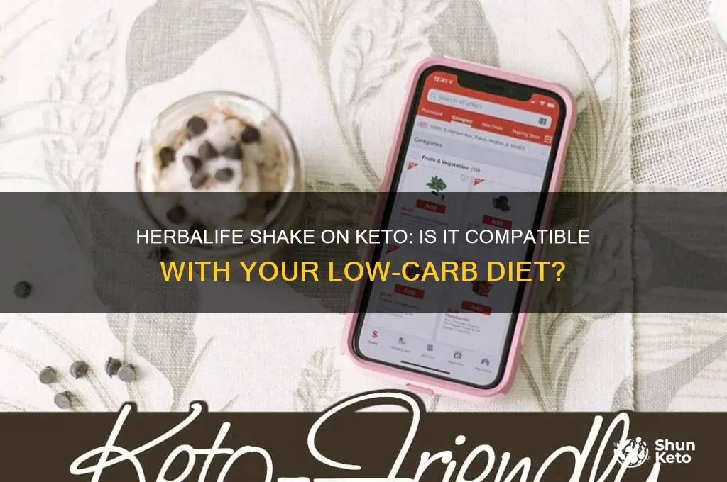 can i have herbalife shake on keto